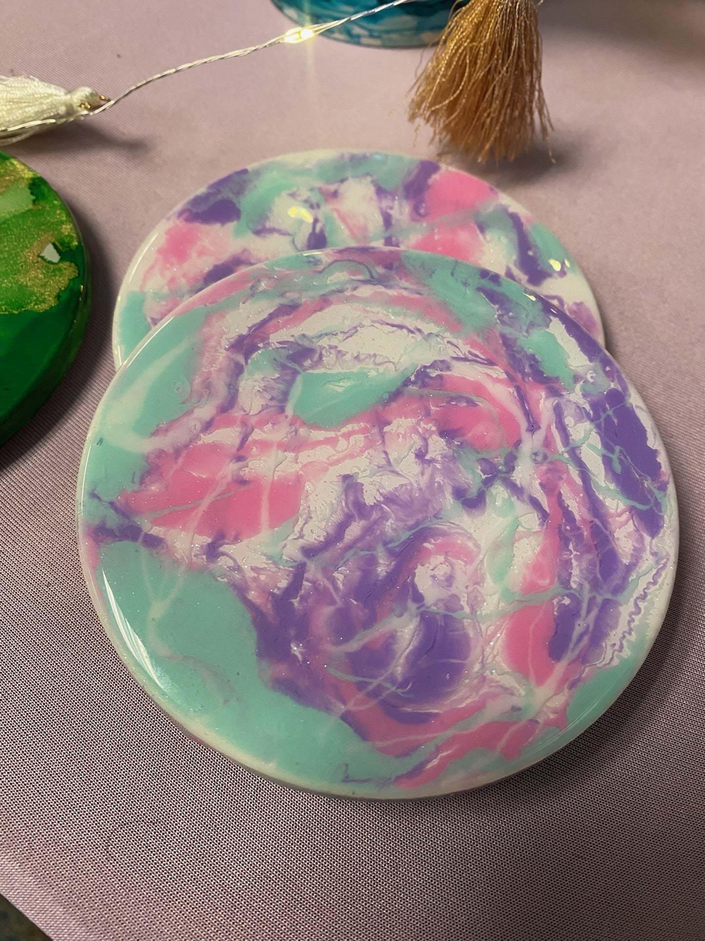 Coasters (Ceramic Base)