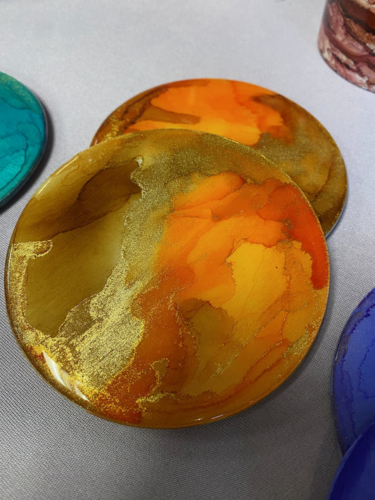 Coasters (Wood Base)