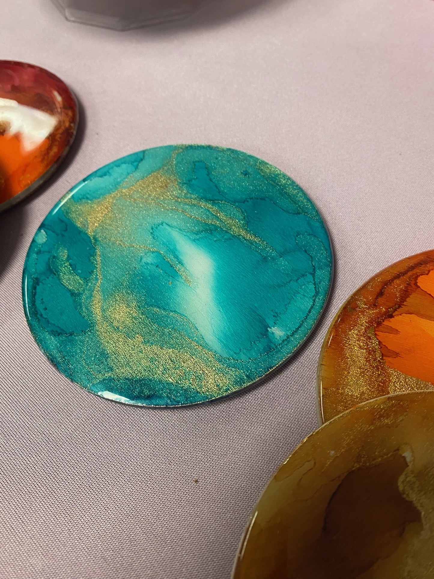 Coasters (Wood Base)