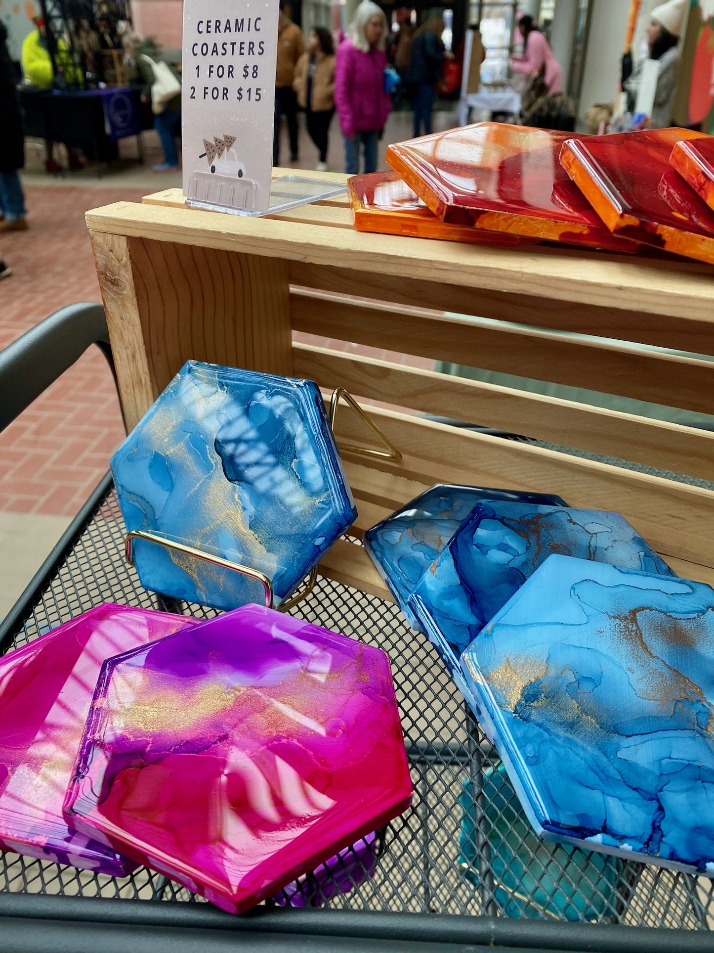 Coasters (Ceramic Base)