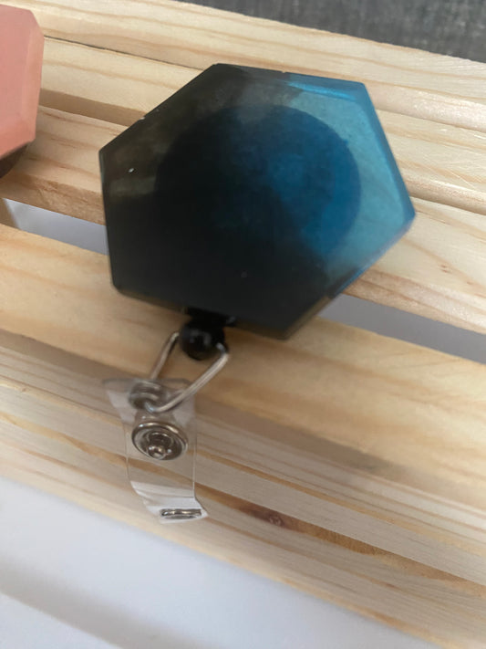 Hexagon ID Badge Clips