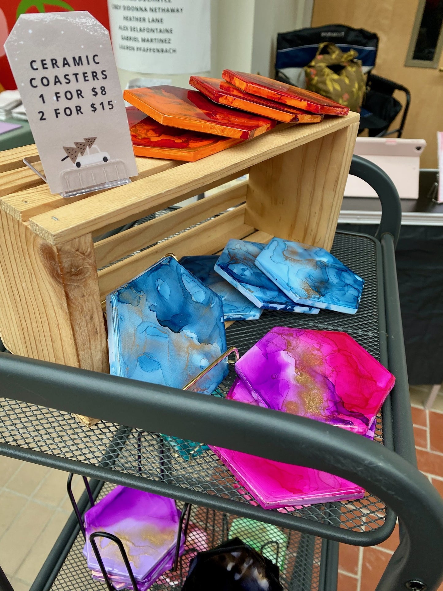 Coasters (Ceramic Base)