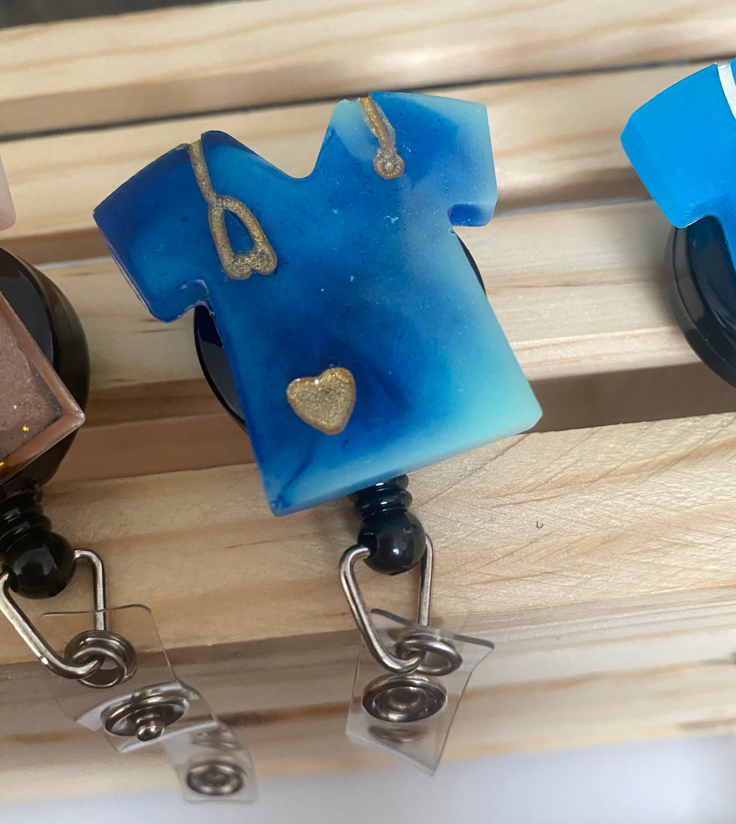 Scrub Top ID Badge Clips