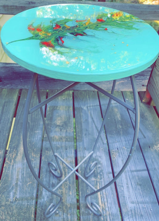 Turquois Feather Table